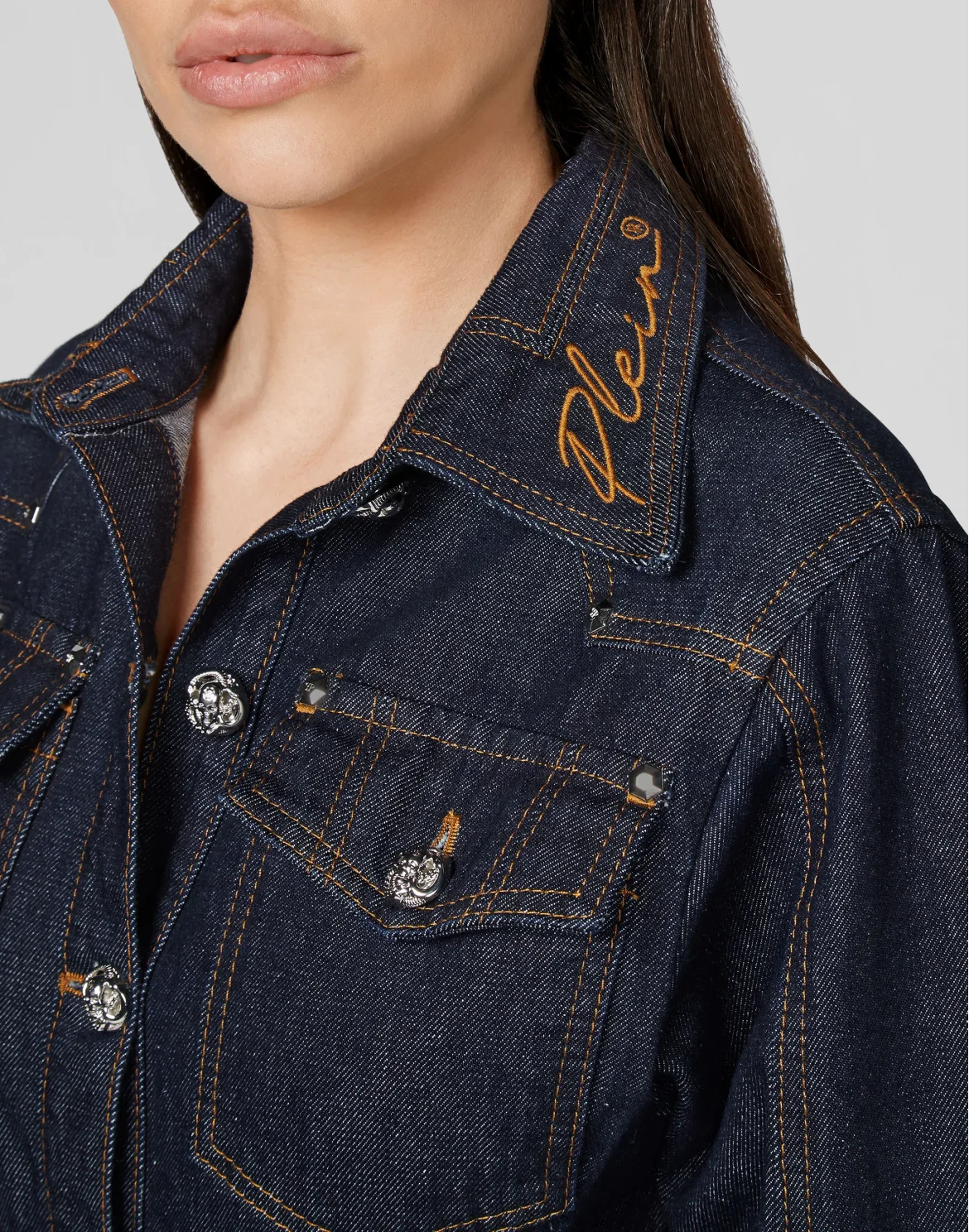 Denim Jumpsuit Chains, цвет: Синий