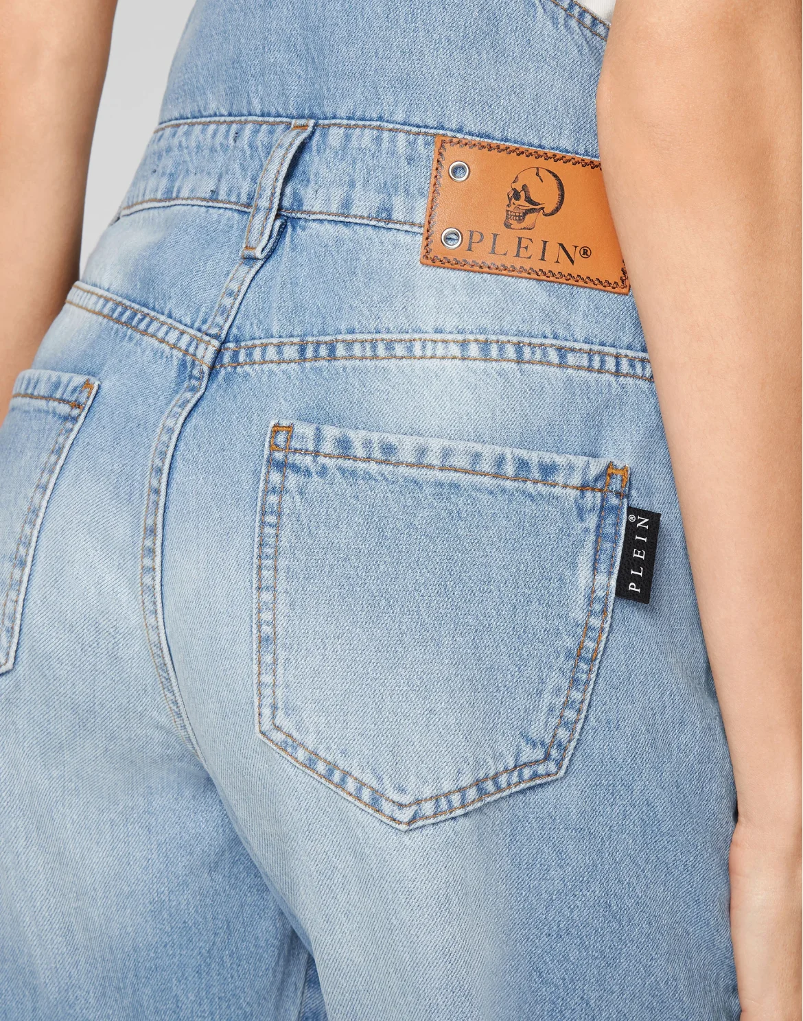 Denim Jumpsuit Iconic Plein, цвет: Голубой