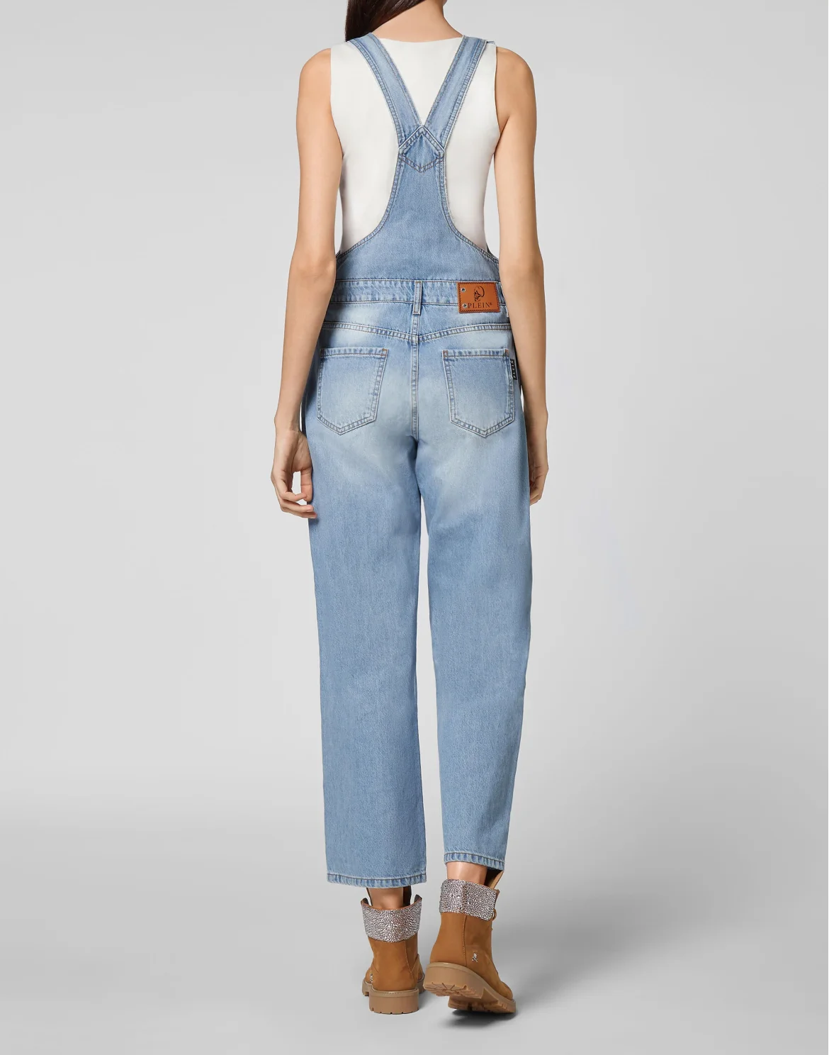 Denim Jumpsuit Iconic Plein, цвет: Голубой