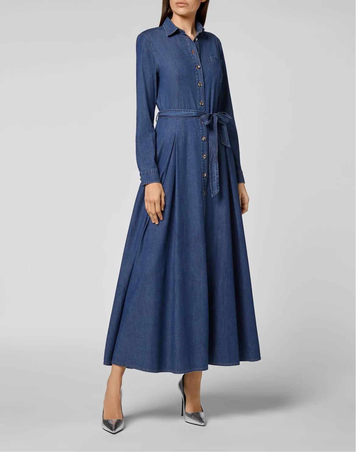 Denim Dress Shirt, цвет: Синий