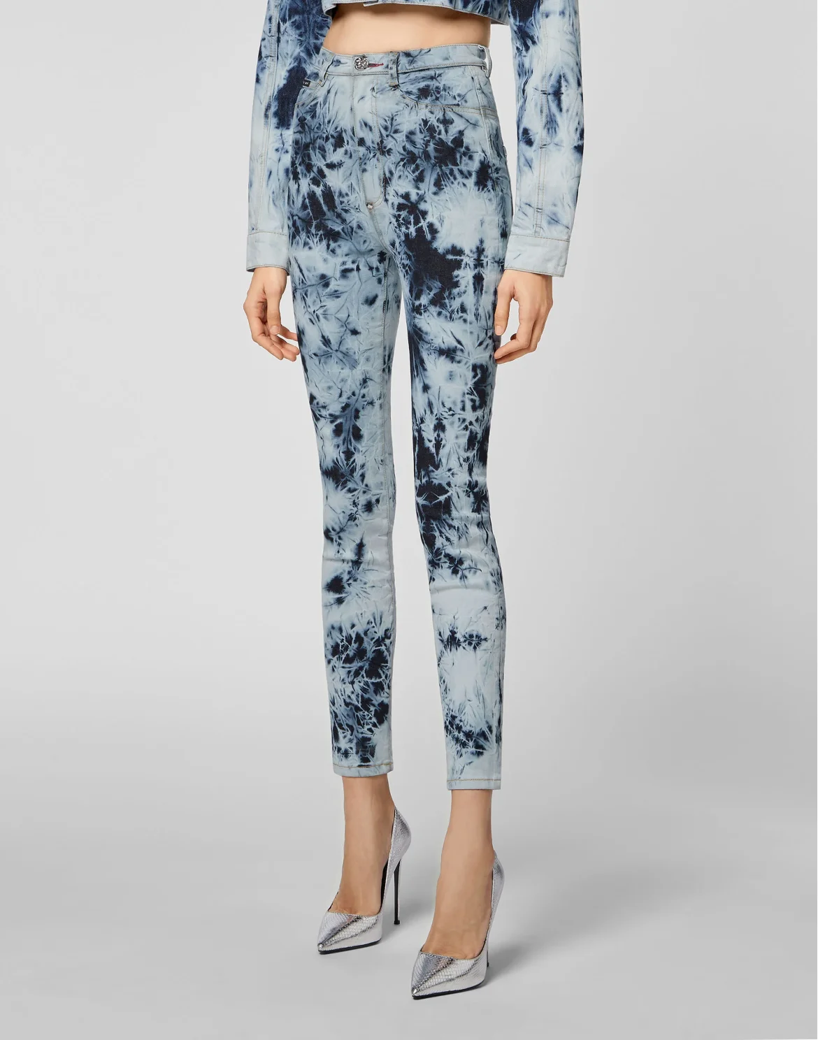 Denim Super High Waist Jegging Bleached, цвет: Голубой