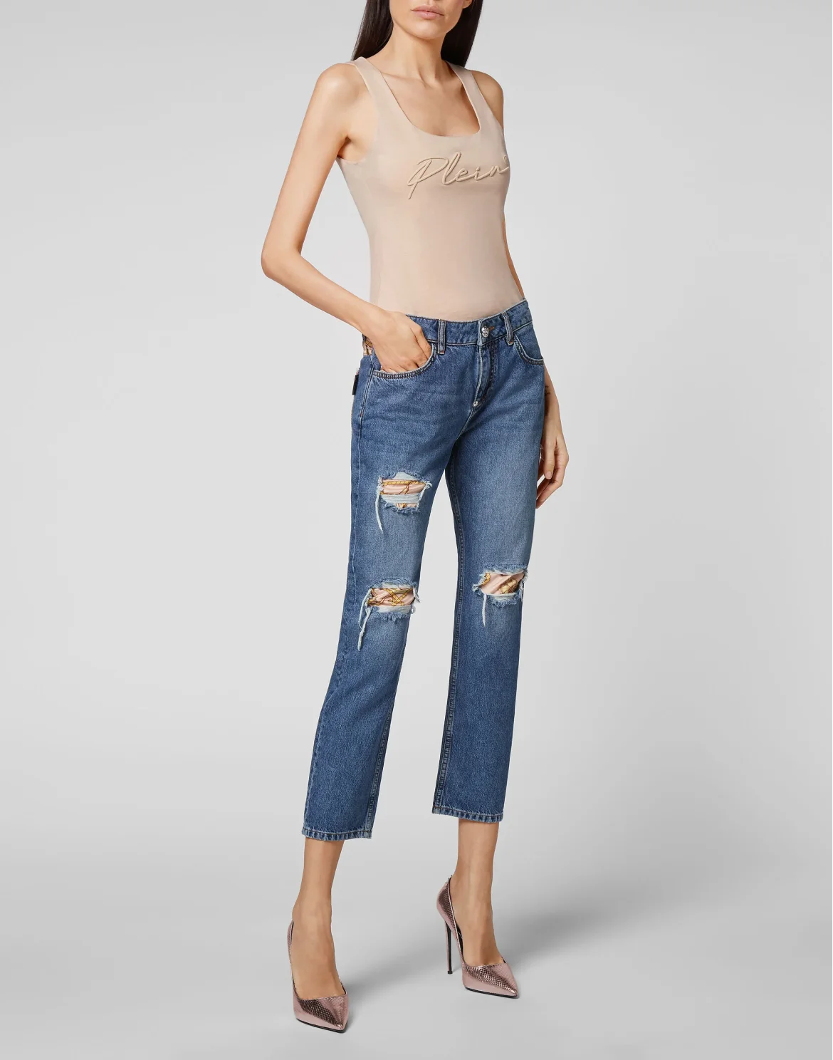 Denim Boyfriend insert New Baroque, цвет: Синий