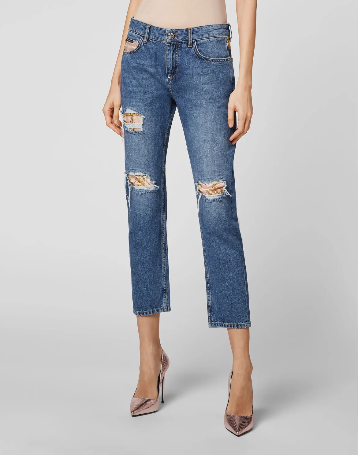 Denim Boyfriend insert New Baroque, цвет: Синий