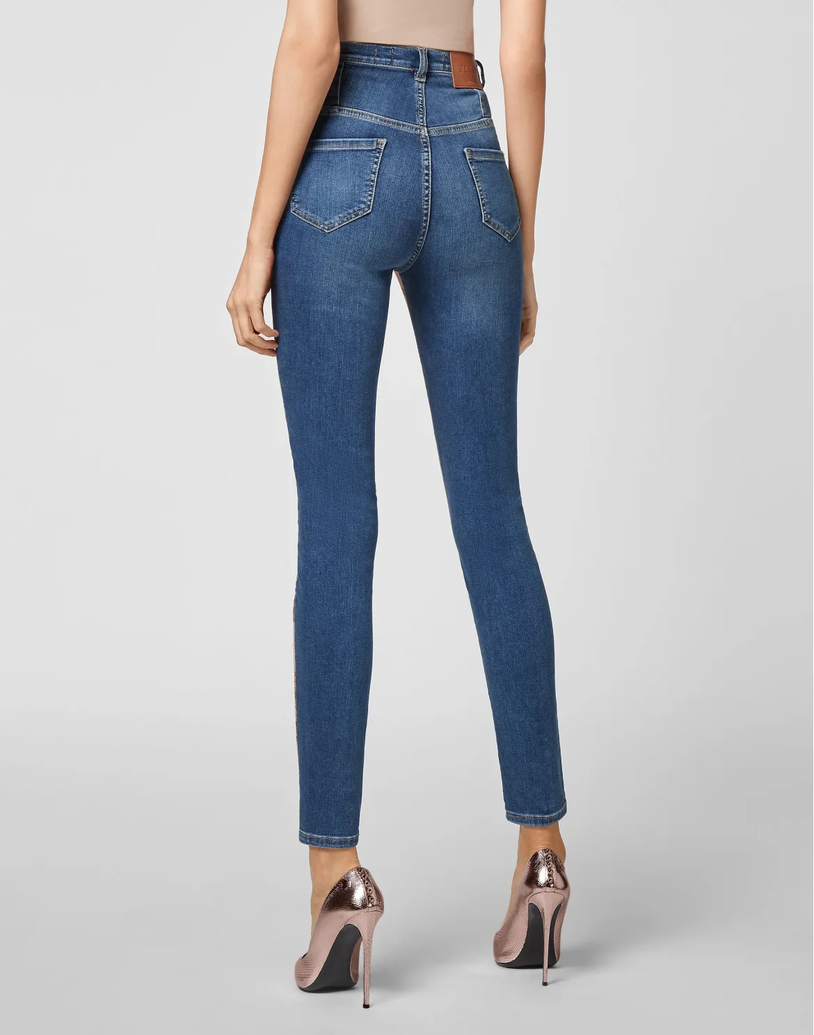 Denim Super High Waist Jegging New Baroque, цвет: Синий