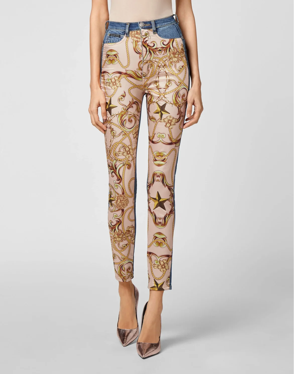 Denim Super High Waist Jegging New Baroque, цвет: Синий