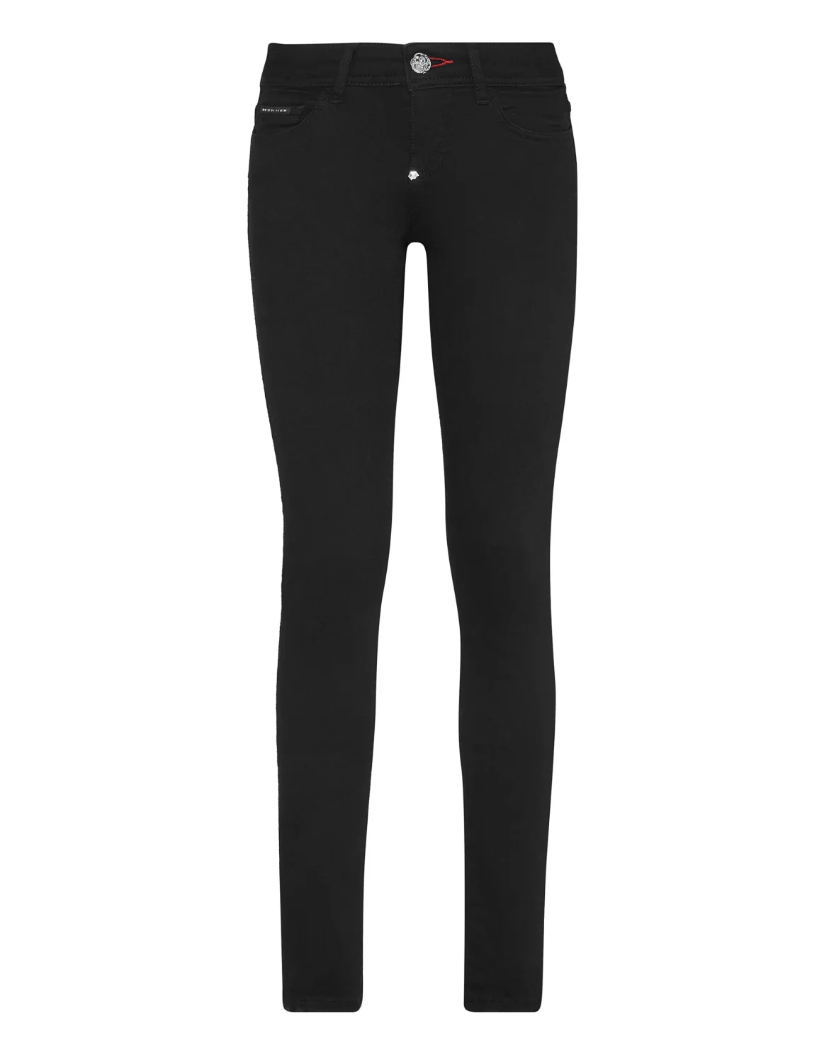 Denim Slim Fit Jeggings Iconic Plein, цвет: Черный