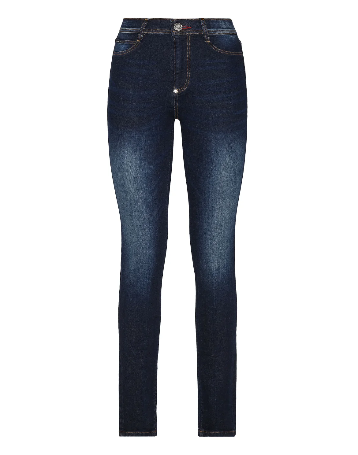 Denim High Waist Jegging Iconic Plein, цвет: Синий