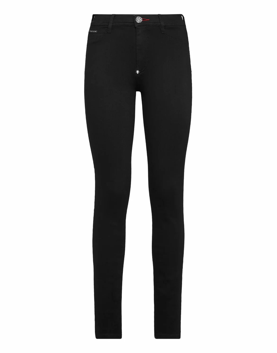 Denim Super High Waist Jegging Iconic Plein, цвет: Черный