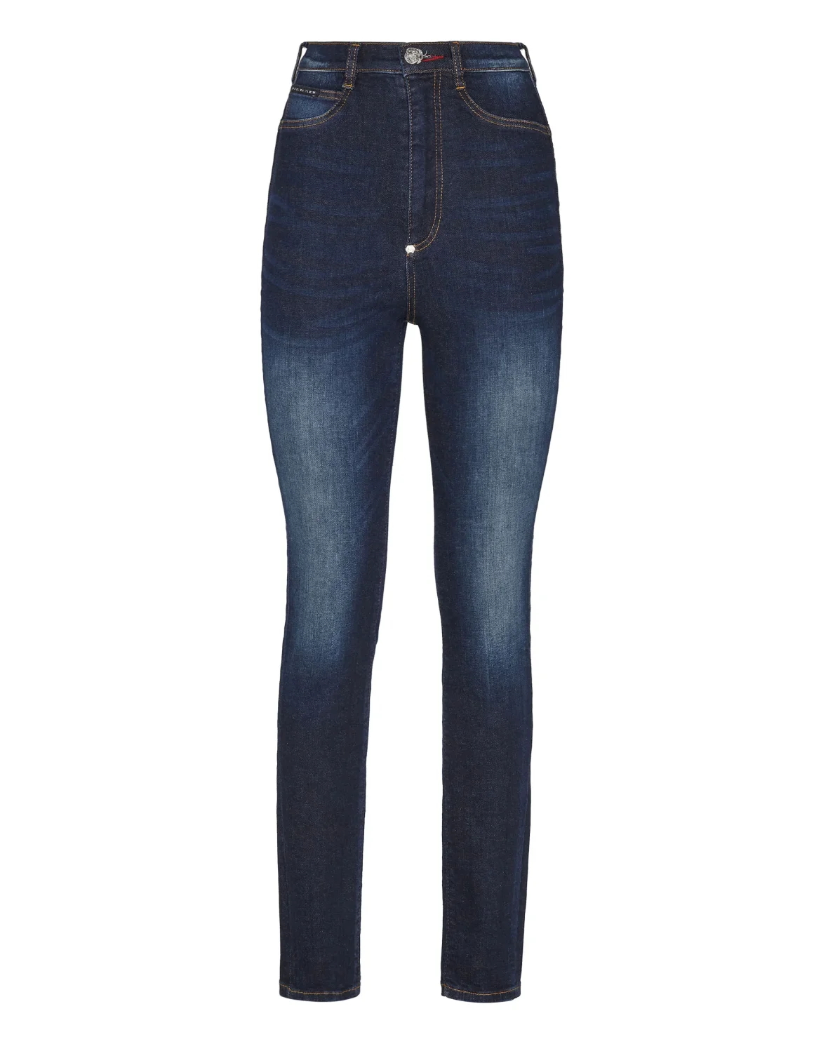 Denim Super High Waist Jegging Iconic Plein, цвет: Синий