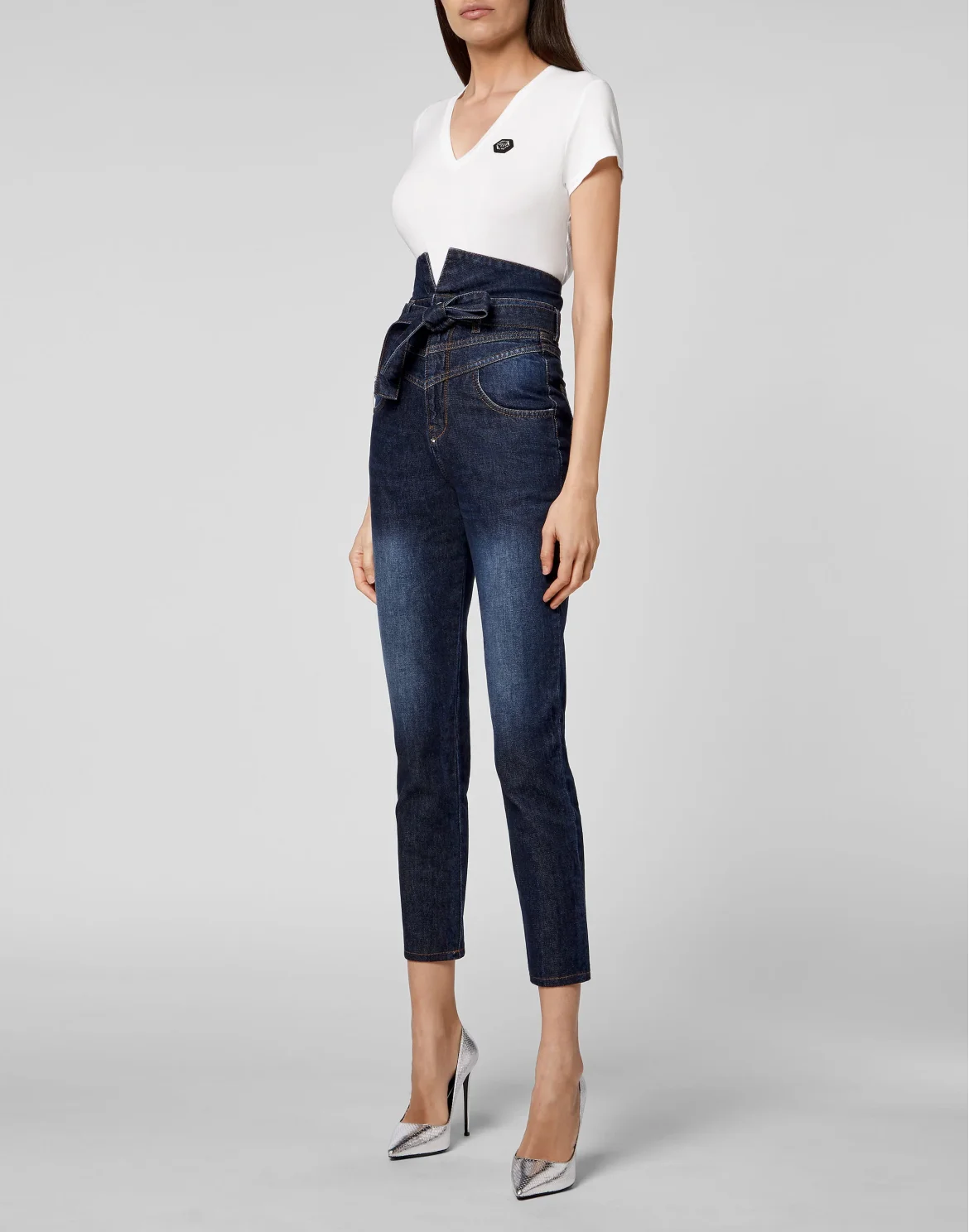 Denim Trousers Saint Tropez Fit Iconic Plein, цвет: Синий