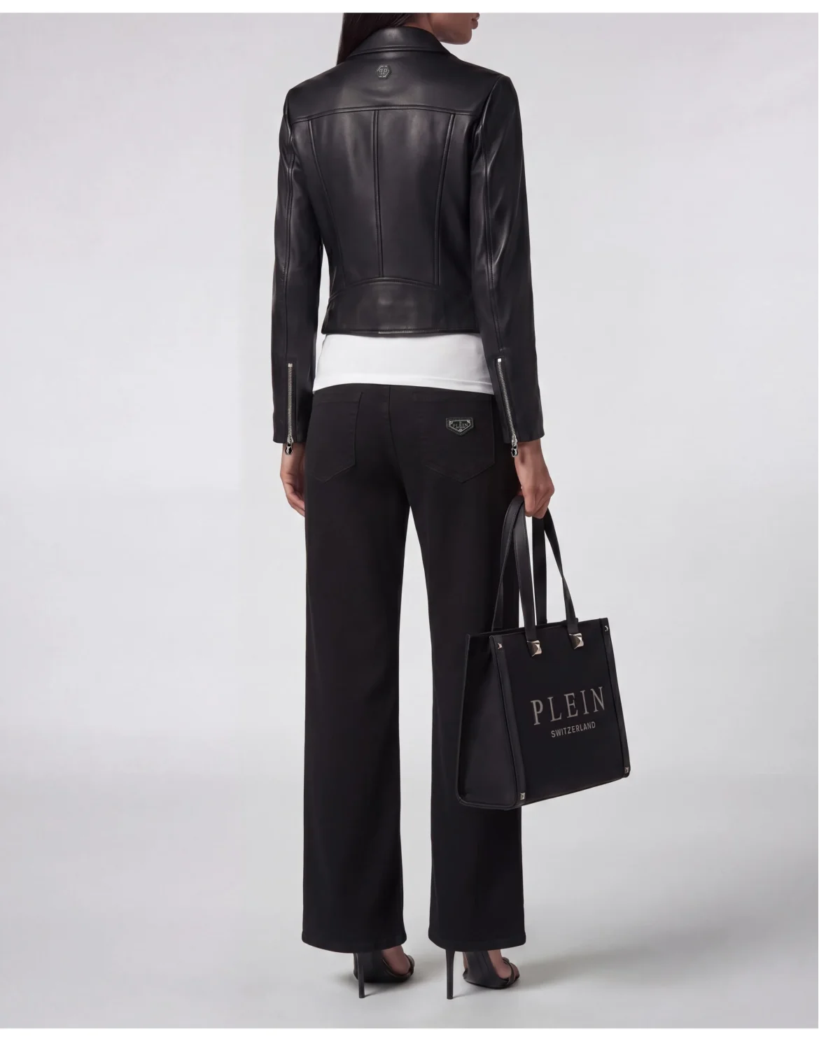 Denim Trousers Loose Fit Iconic Plein, цвет: Черный