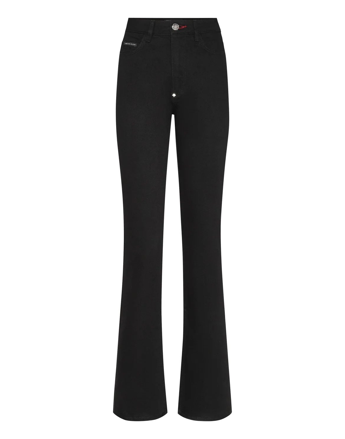 Denim Trousers Flare Fit Iconic Plein, цвет: Черный