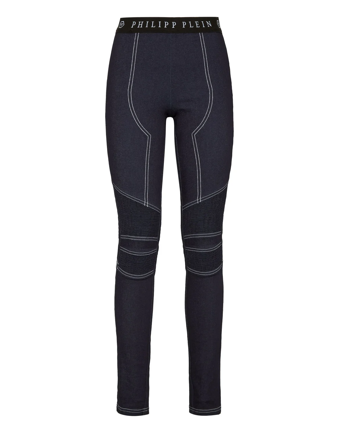Denim Super High Waist Leggings Philipp Plein TM, цвет: Синий