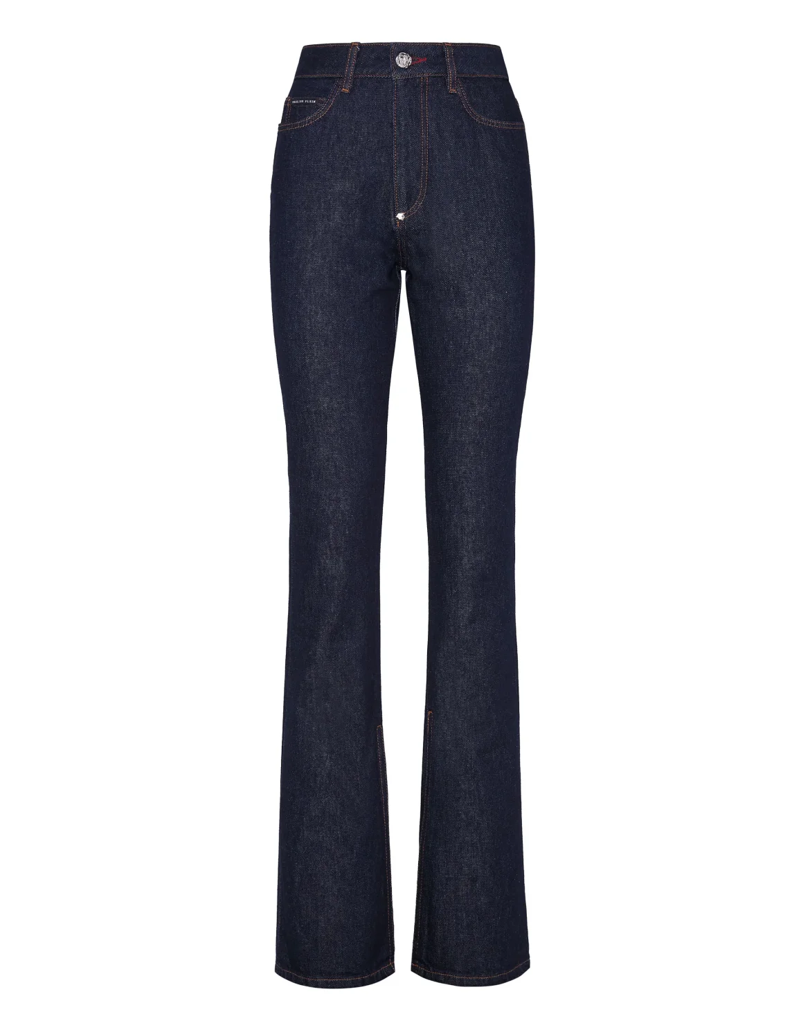 Denim Trousers Flare Fit Chains, цвет: Синий