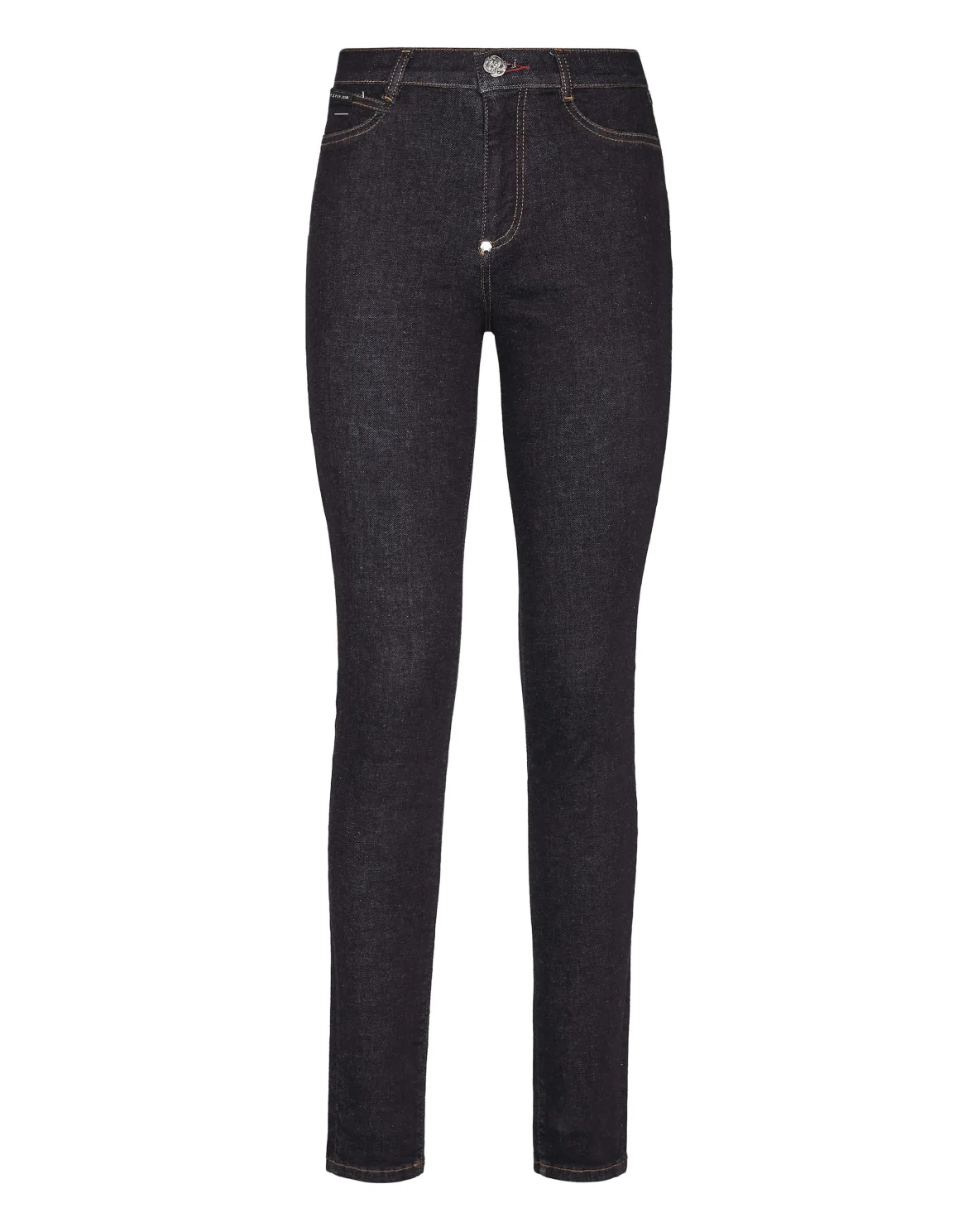 Denim High Waist Jegging Chains, цвет: Синий