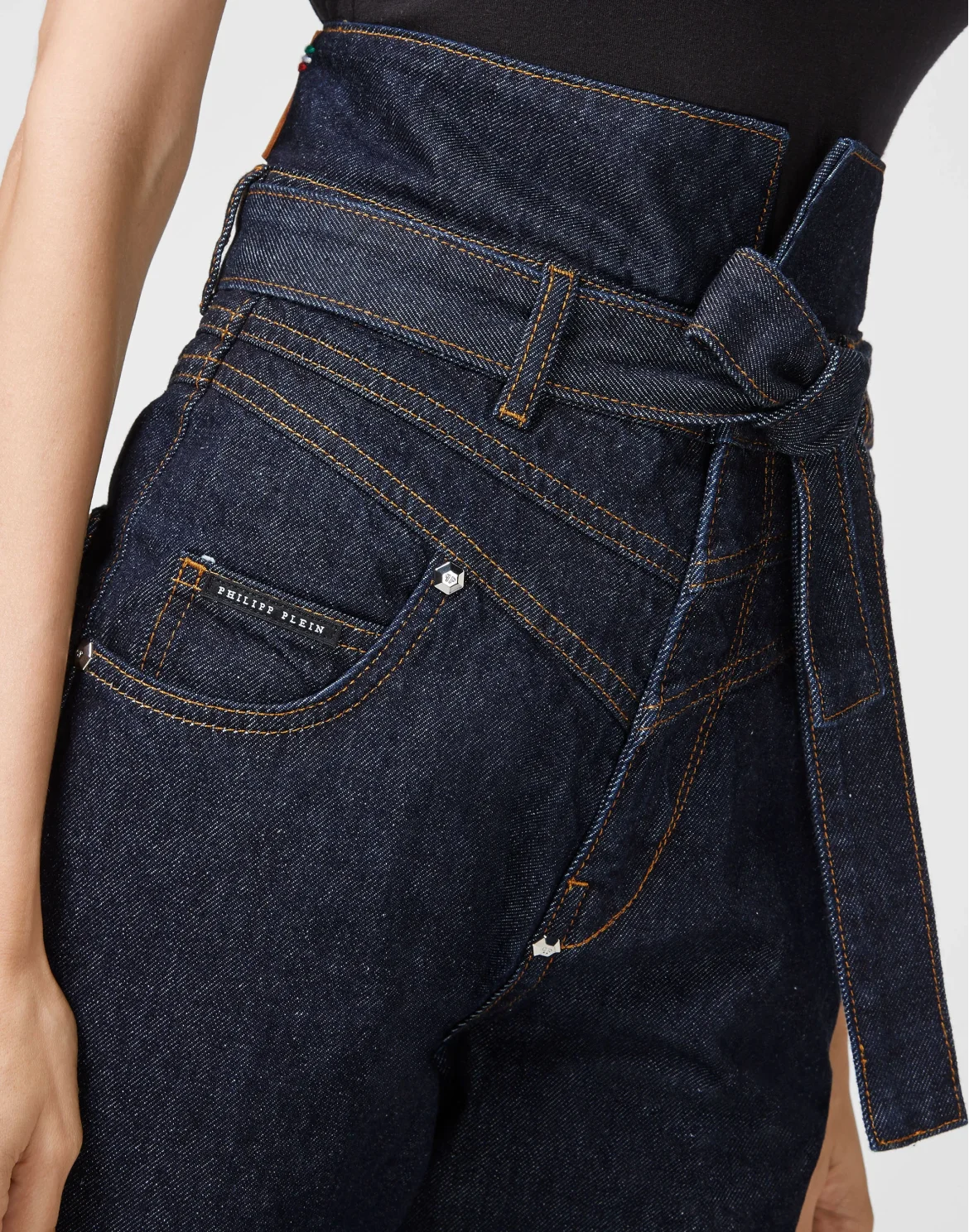 Denim Trousers Saint Tropez Fit Chains, цвет: Синий