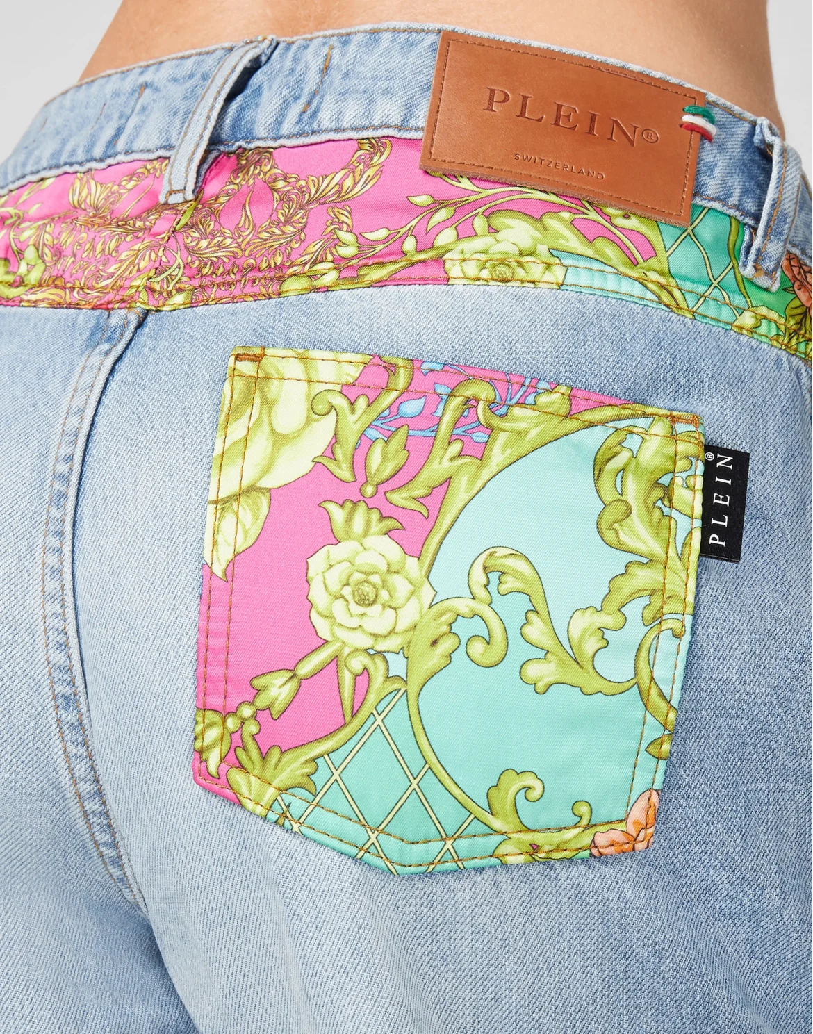 Denim Trousers Loose Fit insert New Baroque, цвет: Голубой