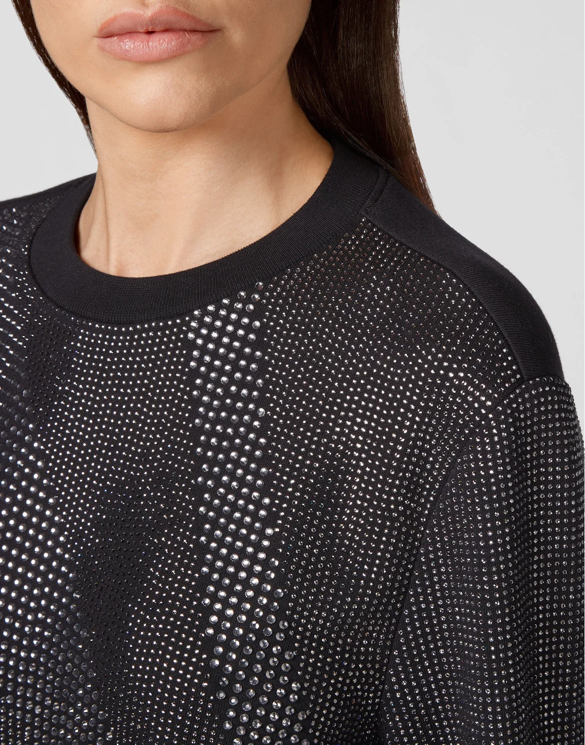 Sweatshirt LS Full Crystal, цвет: Черный