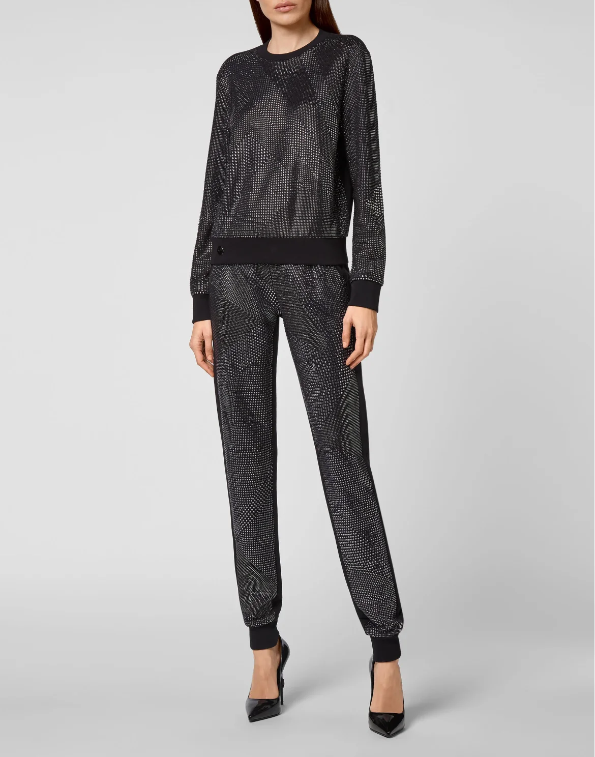 Sweatshirt LS Full Crystal, цвет: Черный