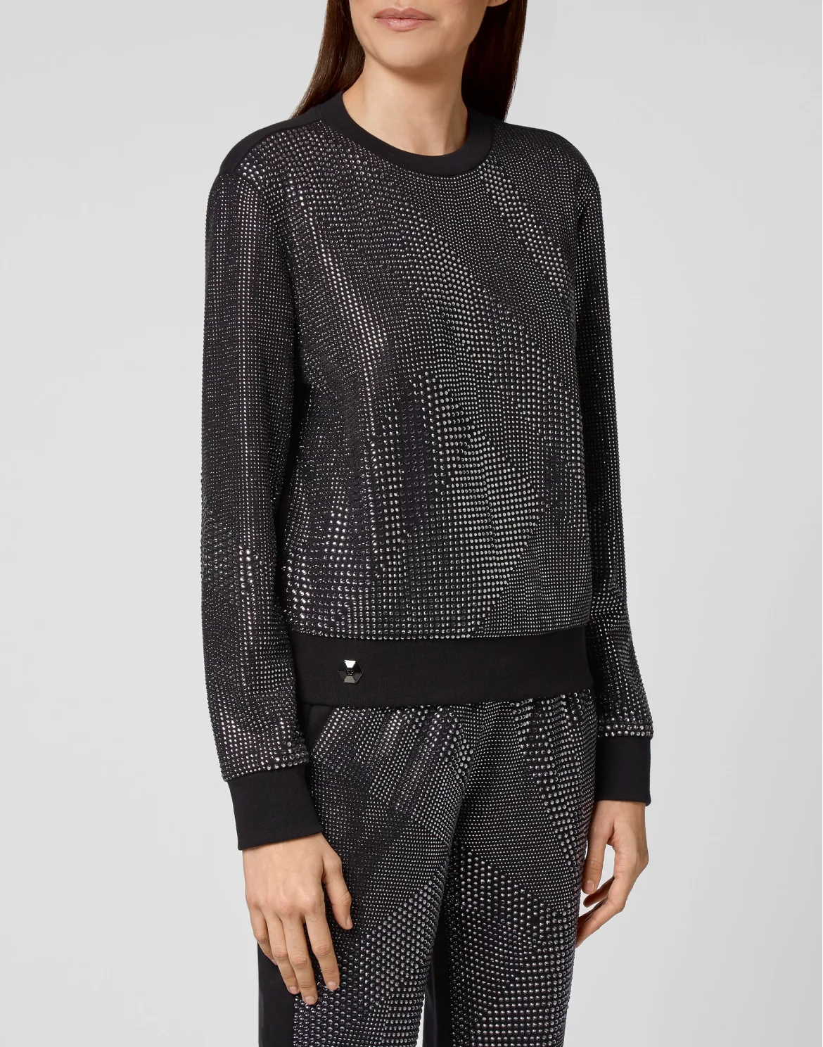 Sweatshirt LS Full Crystal, цвет: Черный