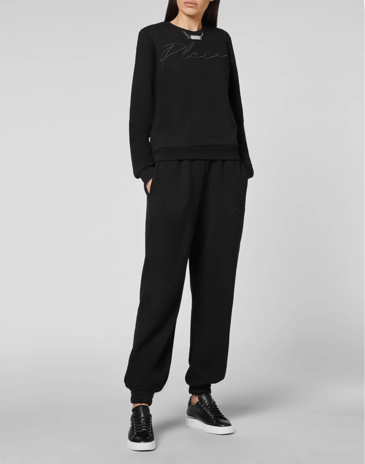 Leisurewear Sweatshirt LS Embroidery Signature, цвет: Черный