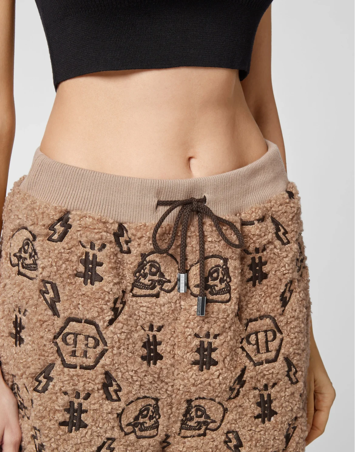 Jogging Trousers Embroidery Monogram, цвет: Бежевый