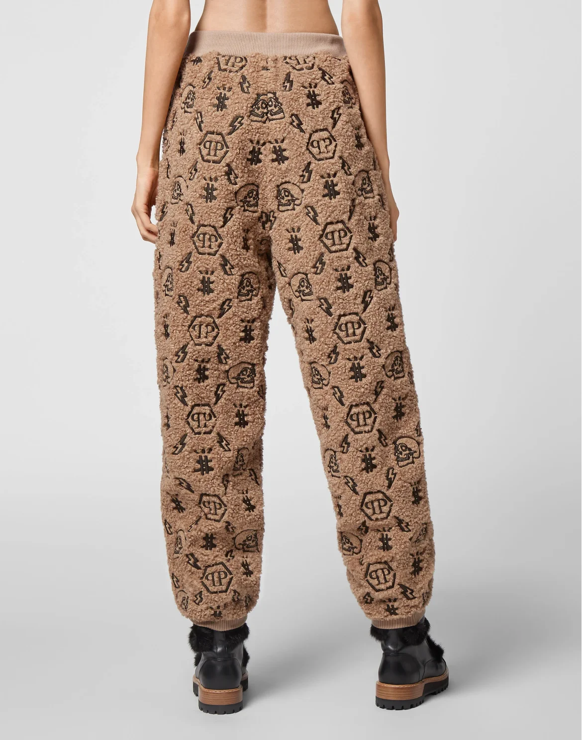Jogging Trousers Embroidery Monogram, цвет: Бежевый