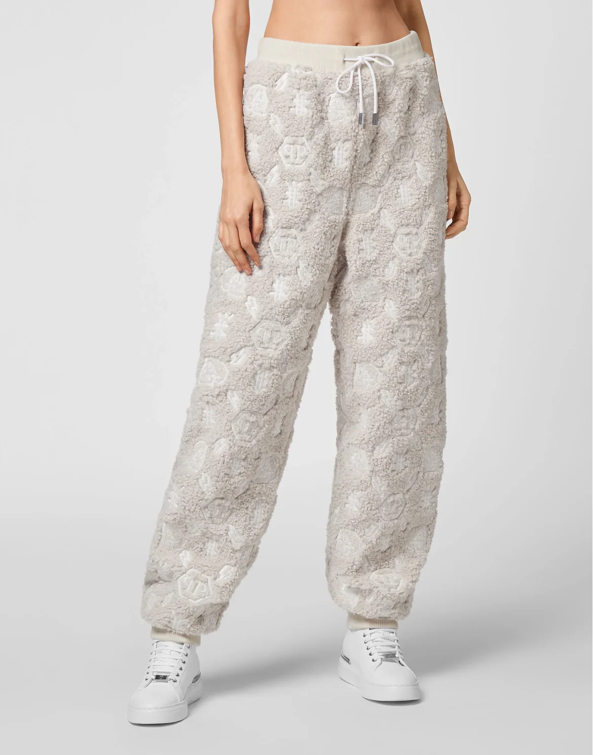 Jogging Trousers Embroidery Monogram, цвет: Бежевый