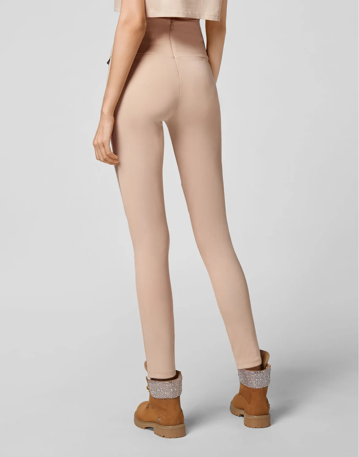 Leisurewear Biker Leggings Iconic Plein, цвет: Бежевый