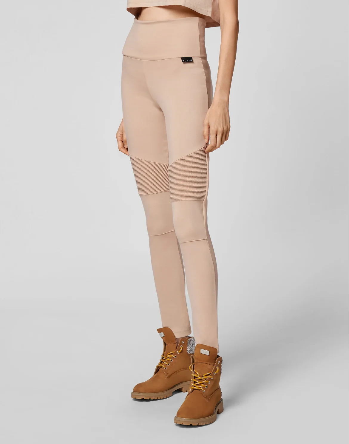 Leisurewear Biker Leggings Iconic Plein, цвет: Бежевый
