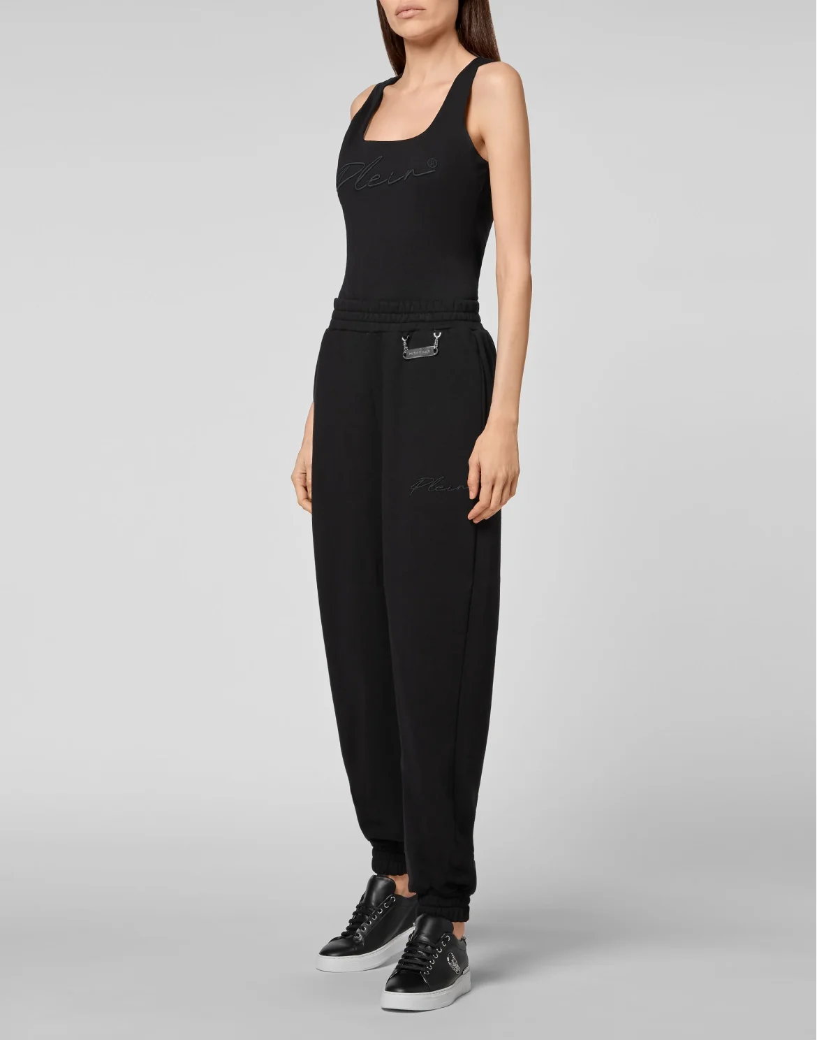 Leisurewear Trousers Embroidery Signature, цвет: Черный
