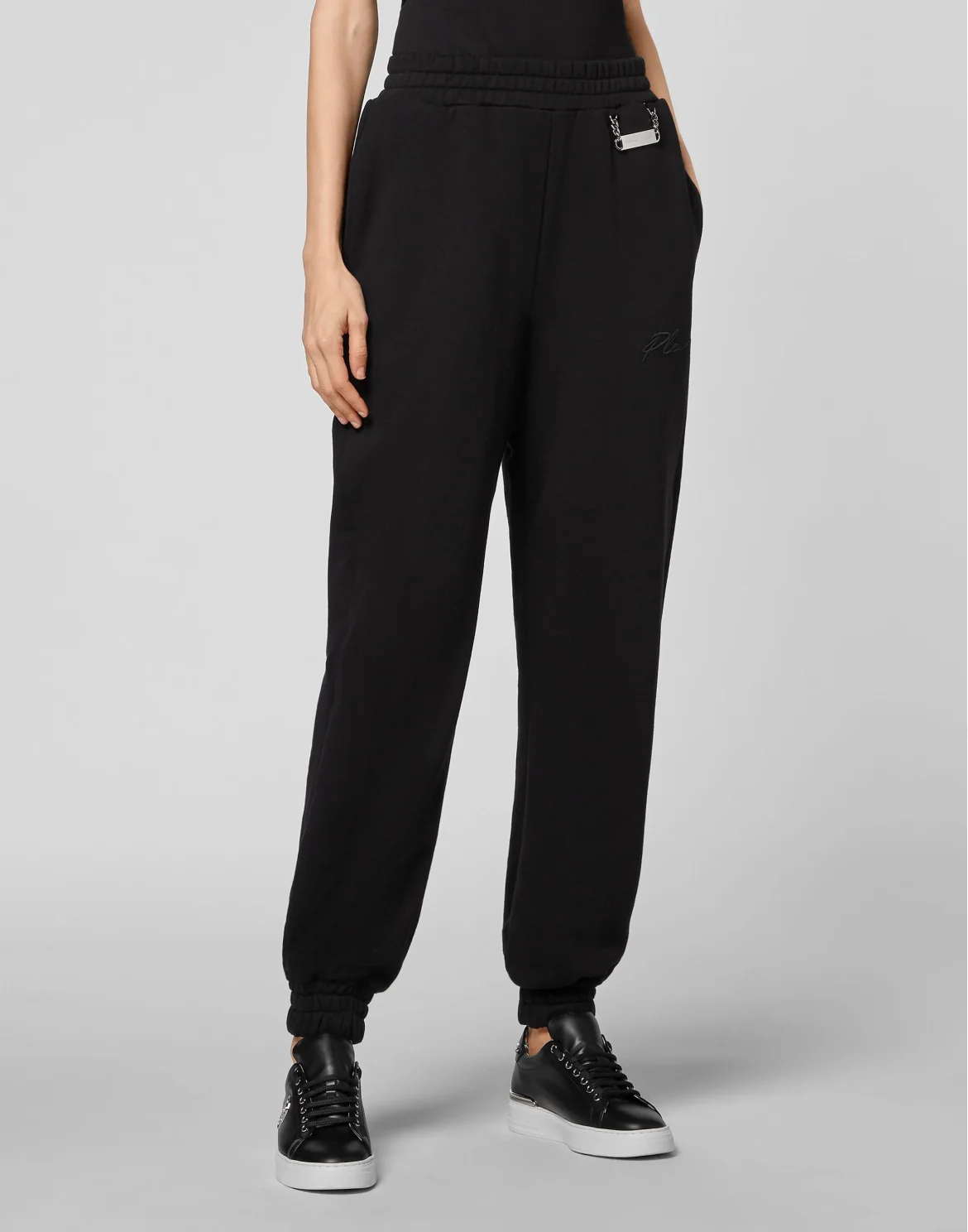 Leisurewear Trousers Embroidery Signature, цвет: Черный