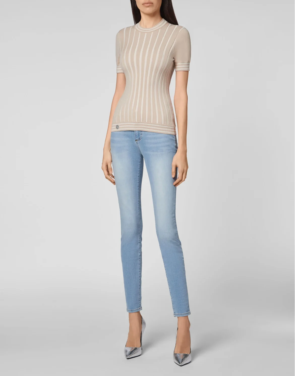 Pullover Round Neck SS New Baroque, цвет: Бежевый