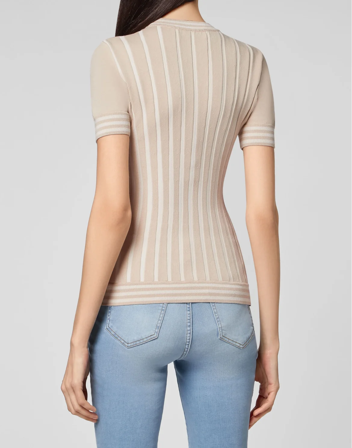 Pullover Round Neck SS New Baroque, цвет: Бежевый