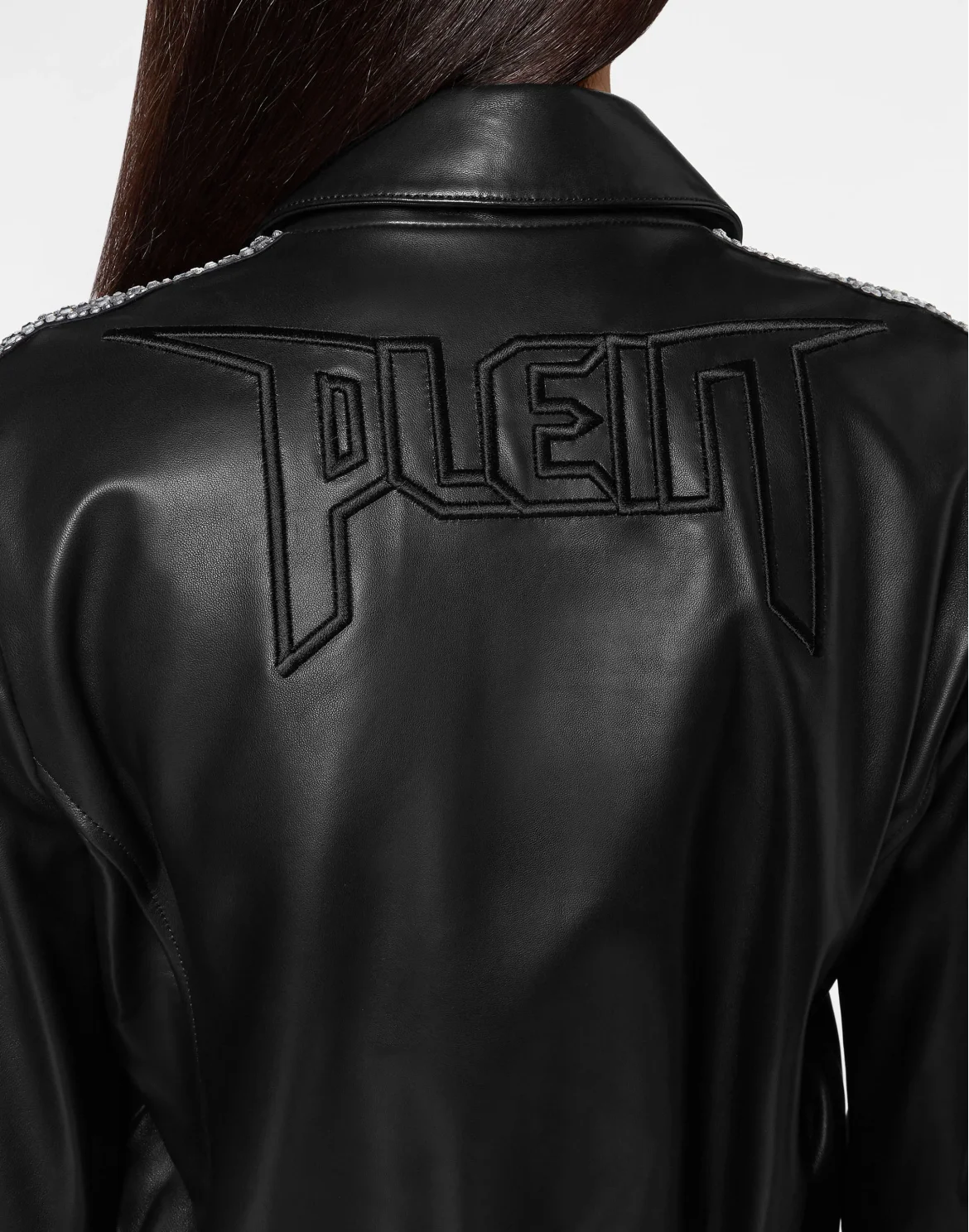 Leather Bomber  Crystal Cable, цвет: Черный
