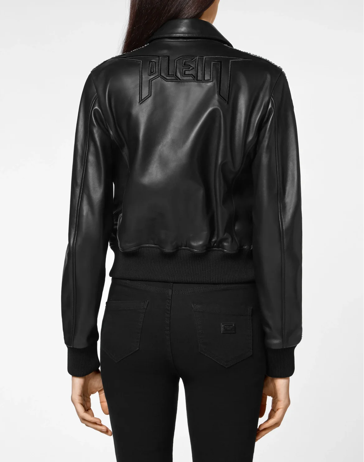 Leather Bomber  Crystal Cable, цвет: Черный