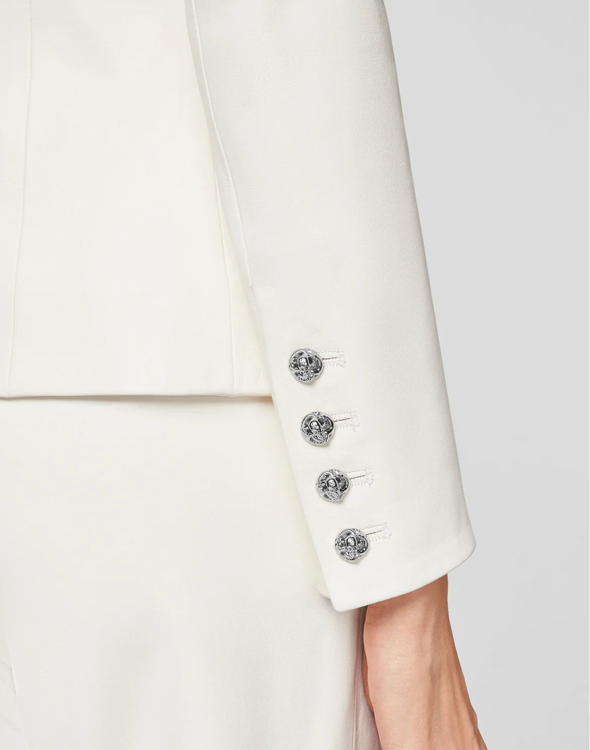 Lambskin Blazer Iconic Plein, цвет: Бежевый