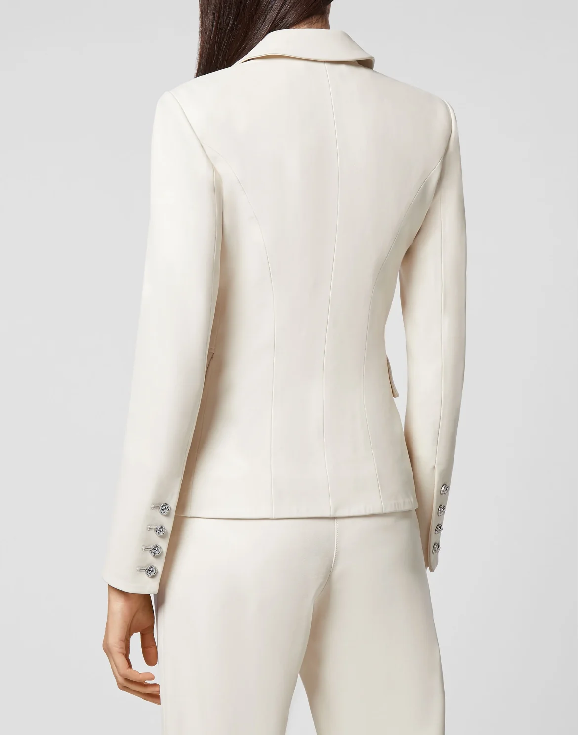 Lambskin Blazer Iconic Plein, цвет: Бежевый