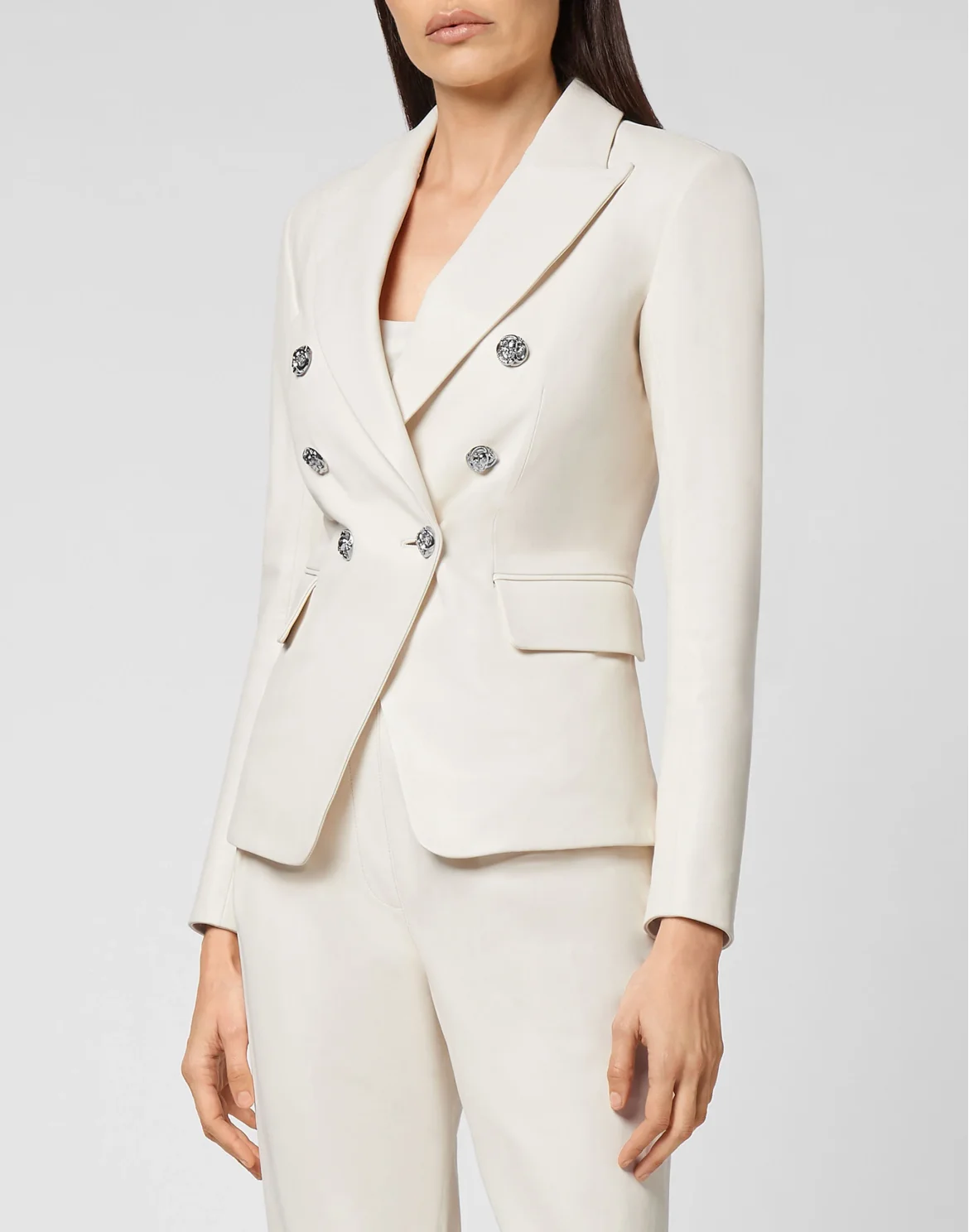 Lambskin Blazer Iconic Plein, цвет: Бежевый