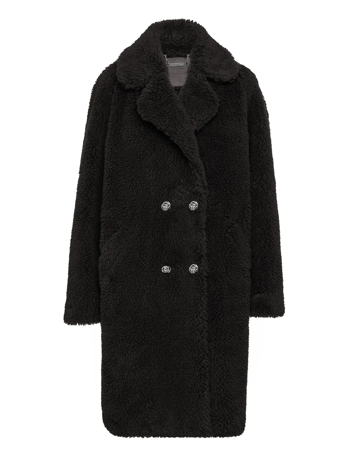 Coat Long Iconic Plein, цвет: Черный