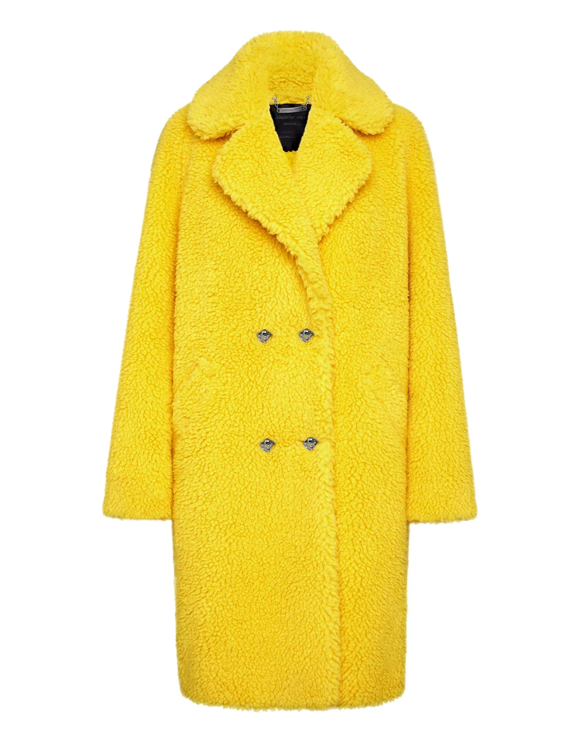 Coat Long Iconic Plein, цвет: Желтый
