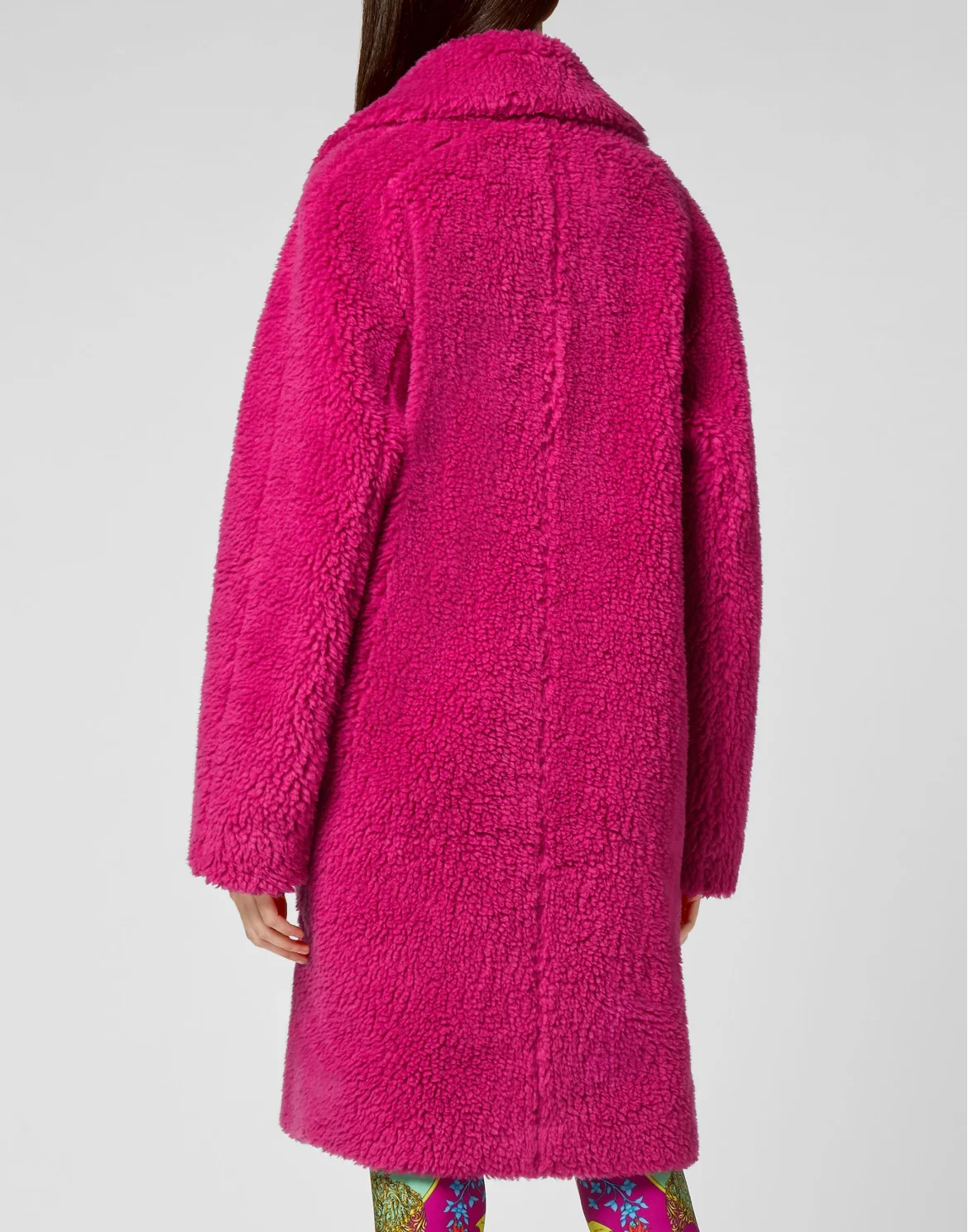 Coat Long Iconic Plein, цвет: Розовый