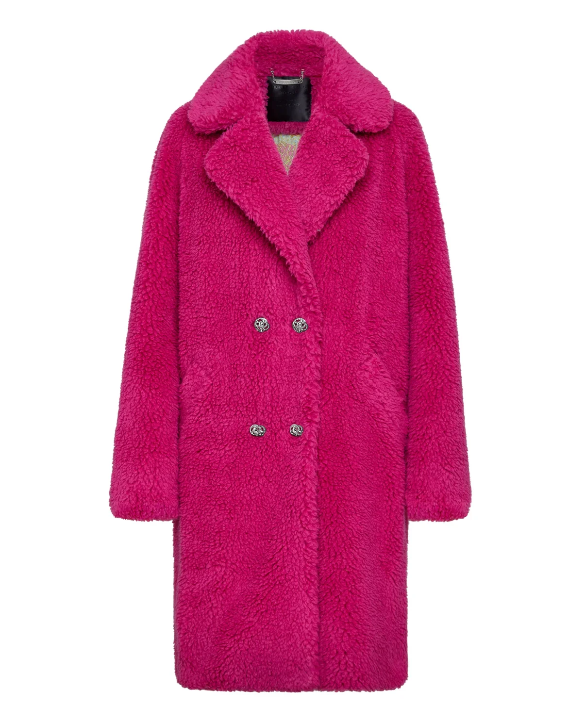 Coat Long Iconic Plein, цвет: Розовый
