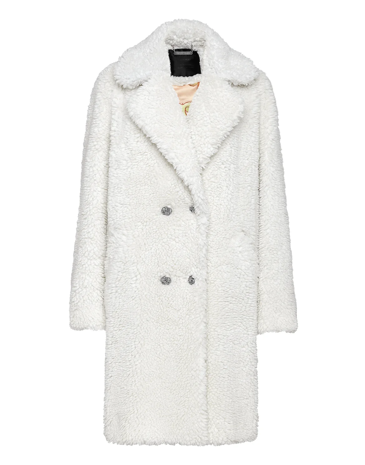 Coat Long Iconic Plein, цвет: Бежевый
