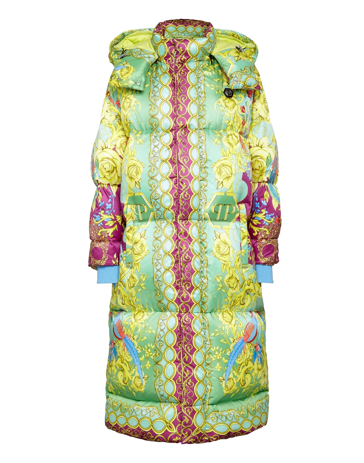 Nylon Bomber Long print New Baroque, цвет: Мультиколор