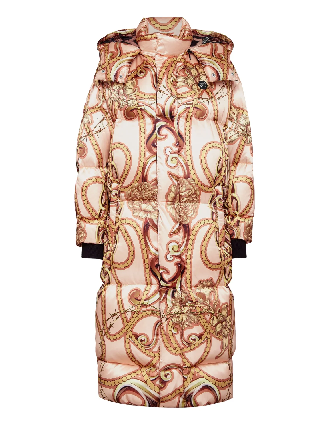 Nylon Bomber Long print New Baroque, цвет: Бежевый