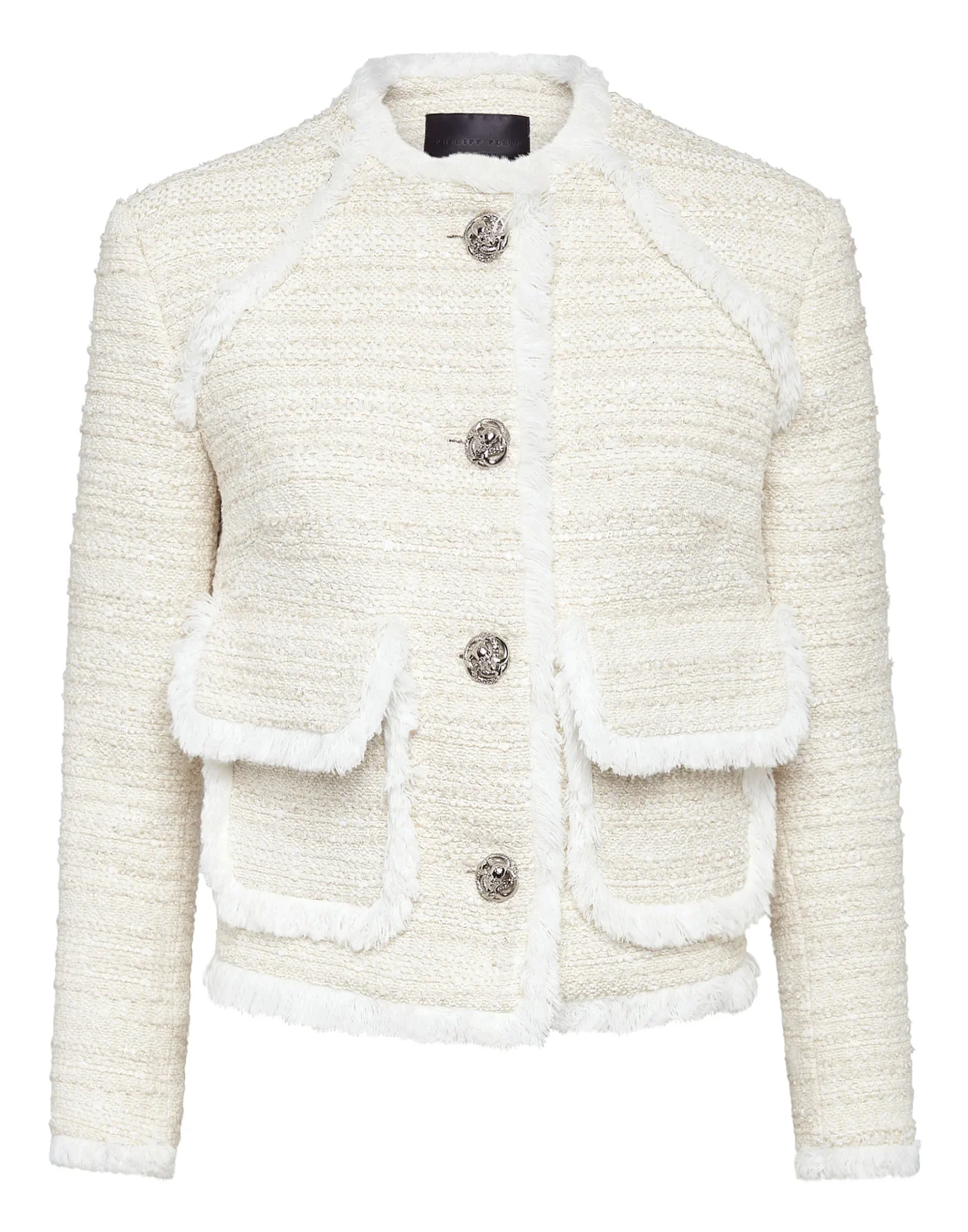 Bouclé Jacket Embroidery, цвет: Бежевый
