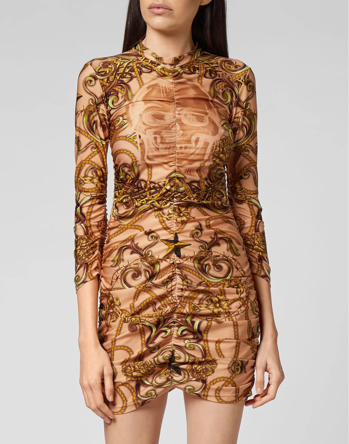 Short Dress New Baroque, цвет: Бежевый