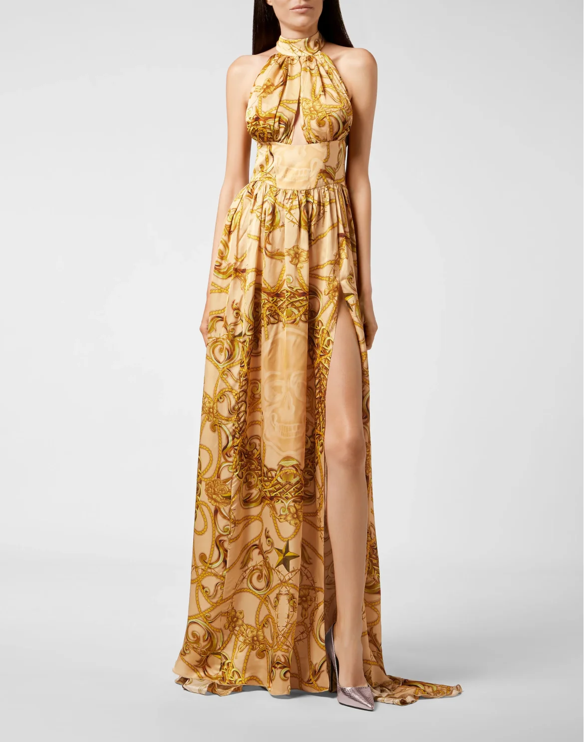Long Dress New Baroque, цвет: Бежевый