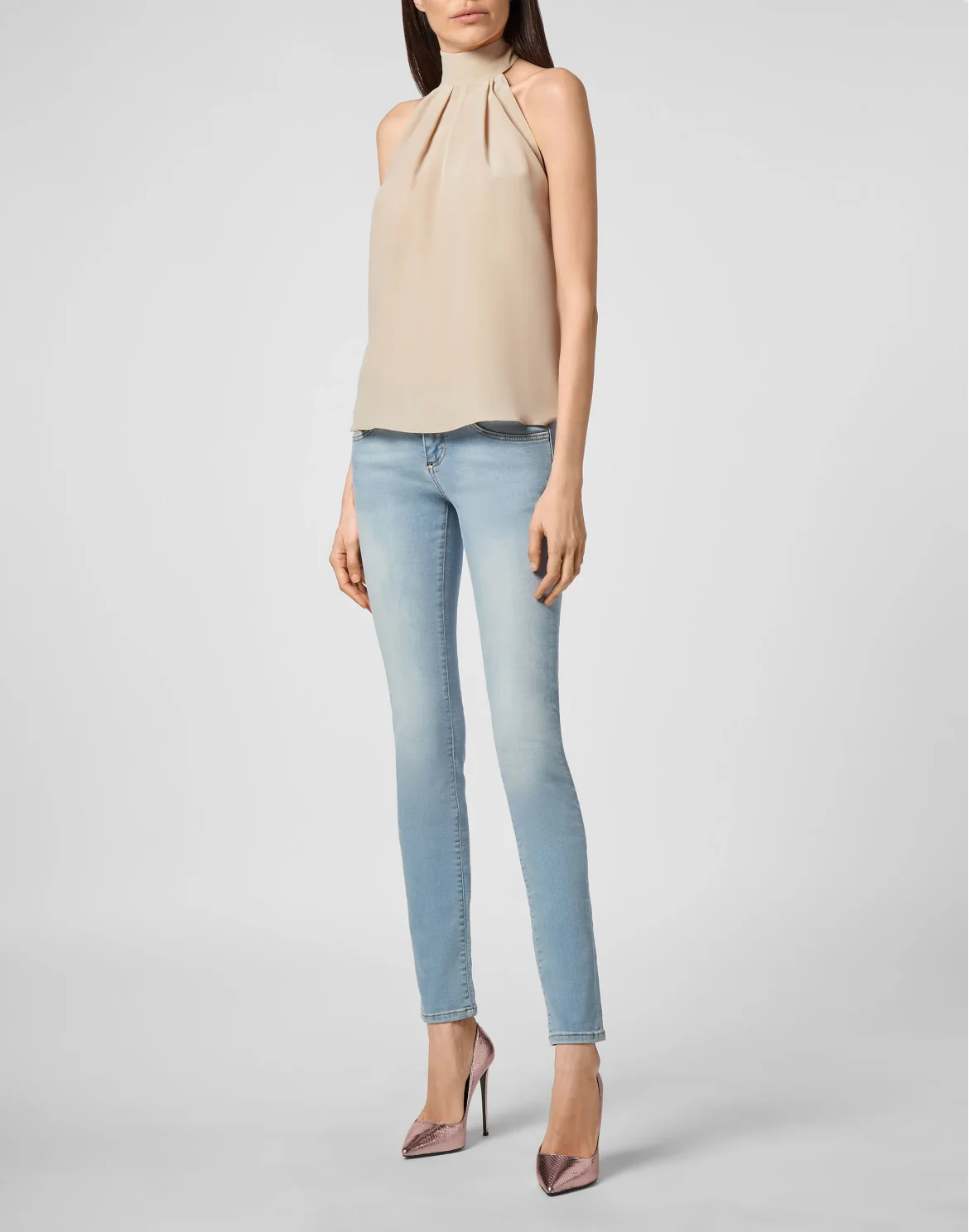 Silk Top, цвет: Бежевый